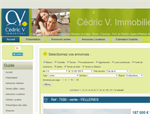 Tablet Screenshot of cedricv.fr